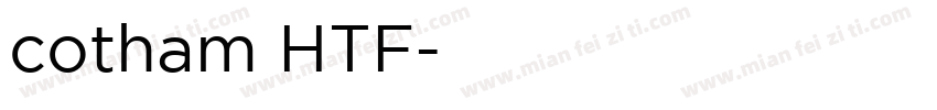 cotham HTF字体转换